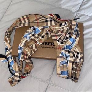 Burberry Silk Scarf/Headband